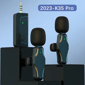 K35 Pro Безжичен Петличный Шумоподтискането 3.5 мм AUX Микрофон за Мегафонов Усилвател Камера Компютър Говорител на Мобилен Телефон Микрофон