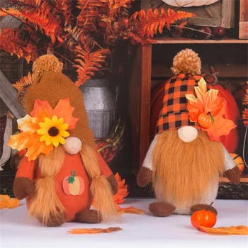 Изискан дизайн на Дядо Коледа Популярен избор на Красиви старинни кукли-джуджета, за да украси празника на реколтата и на вси Тенденция