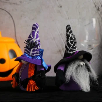 Безлични кукли от Хелоуин, Джуджета, Плюшени Вампир, който Стои на масата Фигурка на Gnome ръчна изработка, украса за парти на Хелоуин